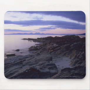 Rocky Coast bij Sunset in Kintyre, Argyll, Schotla Muismat