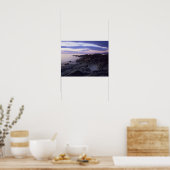 Rocky Coast bij Sunset in Kintyre, Argyll, Schotla Poster (Keuken)