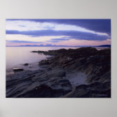 Rocky Coast bij Sunset in Kintyre, Argyll, Schotla Poster (Voorkant)