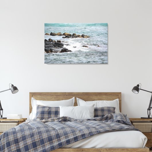 Rocky Coast Canvas Afdruk (Insitu (Slaapkamer))
