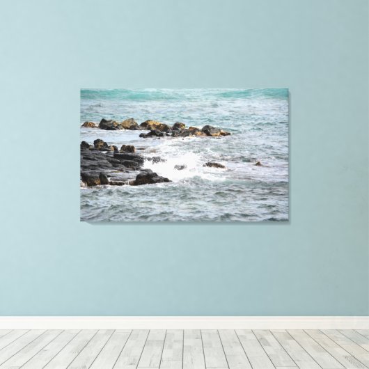Rocky Coast Canvas Afdruk (Insitu (Houten vloer))