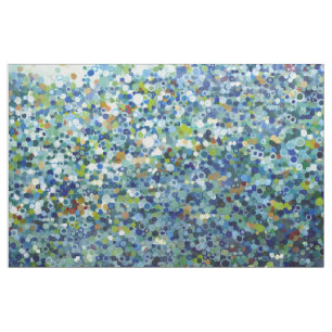 'Rocky Coast' gedateerd Zee Modern Fabric Navy Juu Stof