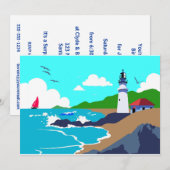Rocky Coast Lighthouse Kaart (Voorkant / Achterkant)