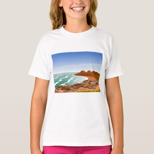 Rocky Coast meisjes T-shirt (Voorkant)