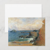 Rocky Coast van Paul Gauguin, impressionisme (Voorkant / Achterkant)