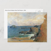 Rocky Coast van Paul Gauguin,  impressionisme Briefkaart (Voorkant / Achterkant)