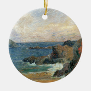 Rocky Coast van Paul Gauguin,  impressionisme Keramisch Ornament