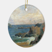 Rocky Coast van Paul Gauguin,  impressionisme Keramisch Ornament (Links)