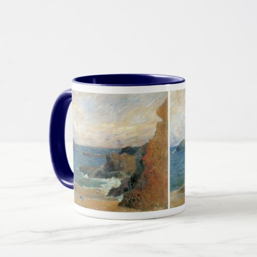 Rocky Coast van Paul Gauguin,  impressionisme Mok (Voorkant links)