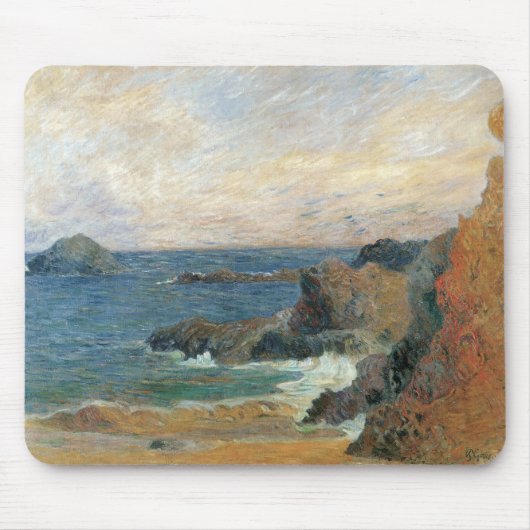 Rocky Coast van Paul Gauguin,  impressionisme Muismat (Voorkant)