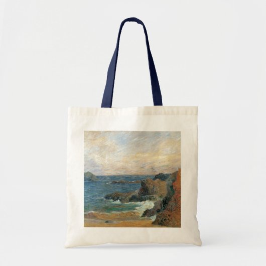 Rocky Coast van Paul Gauguin,  impressionisme Tote Bag (Voorkant)