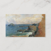 Rocky Coast van Paul Gauguin Visitekaartje (Achterkant)