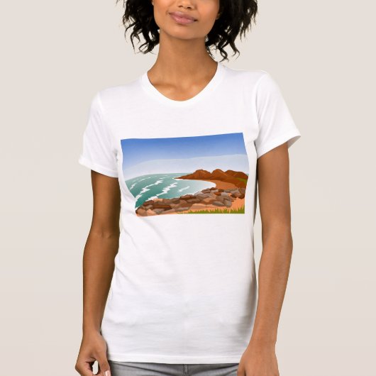 Rocky Coast Vrouwen T-shirt (Voorkant)