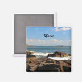 Rocky Coastline of Maine Magneet (Voorkant / Achterkant)