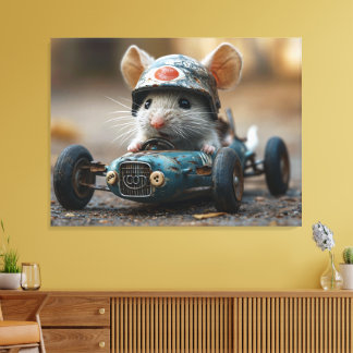 Rocky de racer canvas afdruk