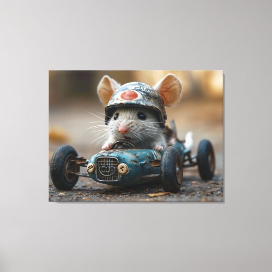 Rocky de racer canvas afdruk (Voorkant)