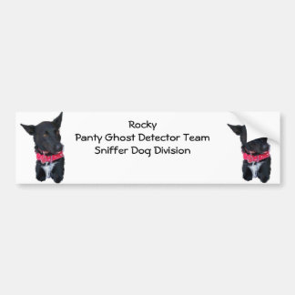 Rocky Dog - Panty Ghost Detector Team Bumpersticker