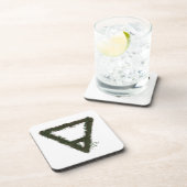 Rocky Earth Element Alchemy Symbool Bier Onderzetter (Rechterzijde)