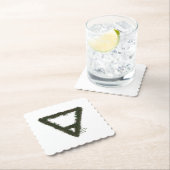 Rocky Earth Element Alchemy Symbool Kartonnen Onderzetters (Insitu)