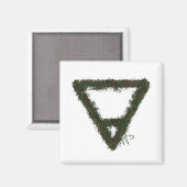 Rocky Earth Element Alchemy Symbool Magneet (Voorkant / Achterkant)