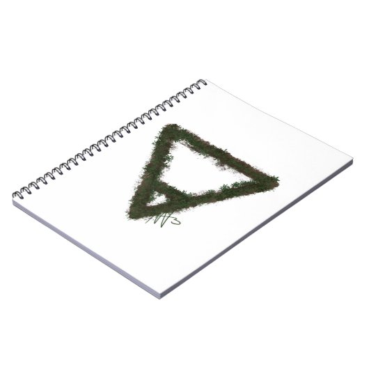 Rocky Earth Element Alchemy Symbool Notitieboek (Linkerzijde)