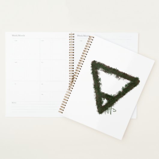 Rocky Earth Element Alchemy Symbool Planner (Display)