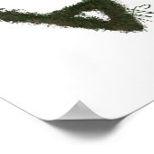 Rocky Earth Element Alchemy Symbool Poster (Hoek)