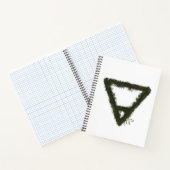 Rocky Earth Element Alchemy Symbool Spiraal Notitieboek (Binnen)