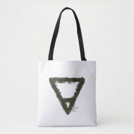 Rocky Earth Element Alchemy Symbool Tote Bag