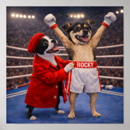"Rocky en Adrian" Poster