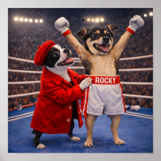 "Rocky en Adrian" Poster (Voorkant)