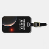 Rocky Exoplanet GJ 486 B in een baan om een rode d Bagagelabel (Voorkant horizontaal)