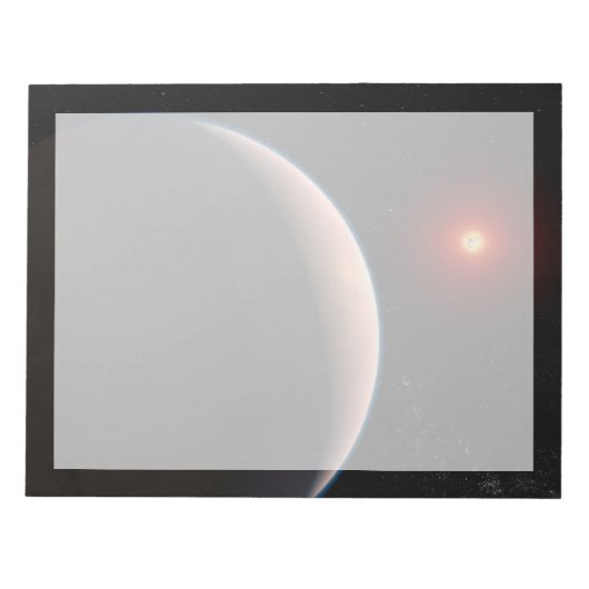 Rocky Exoplanet GJ 486 B in een baan om een rode d Notitieblok (Voorkant)