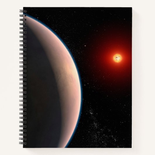 Rocky Exoplanet GJ 486 B in een baan om een rode d Notitieboek (Voorkant)