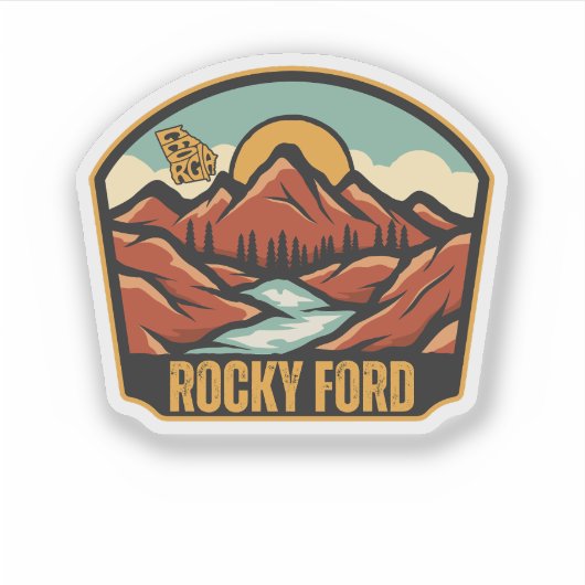 Rocky Ford, Georgia Sticker (Voorkant)