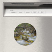 Rocky forest creek ronde magneet (Insitu (Vaatwasser))