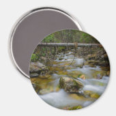 Rocky forest creek ronde magneet (Voorkant / Achterkant)