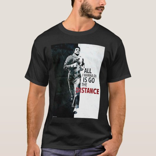 Rocky gaat de afstand in t-shirt (Voorkant)