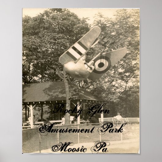 Rocky Glen Amusement Park Moosic Pa. Poster (Voorkant)