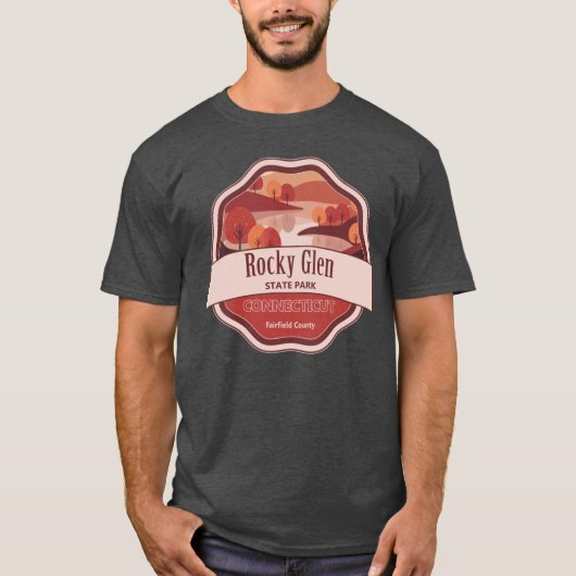 Rocky Glen State Park Fairfield County Connecticut T-shirt (Voorkant)