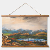 "Rocky Heights" Landschapschildering Hangend Wandkleed (Voorkant)