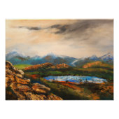 "Rocky Heights" Landschapschildering Perfect Poster (Voorkant)