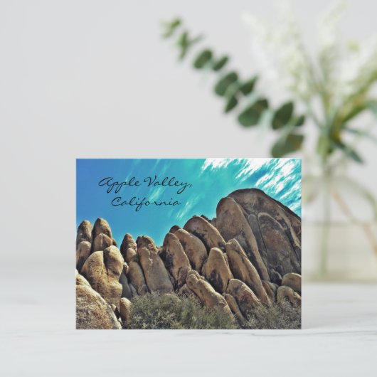 Rocky heuvels van Apple Valley postkaart (Staand voorkant)