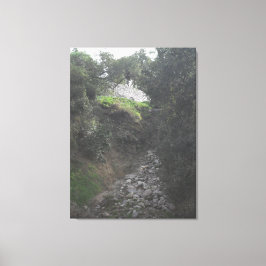 Rocky Hill aan de Lower Arroyo Seco Natuur Trail Canvas Afdruk