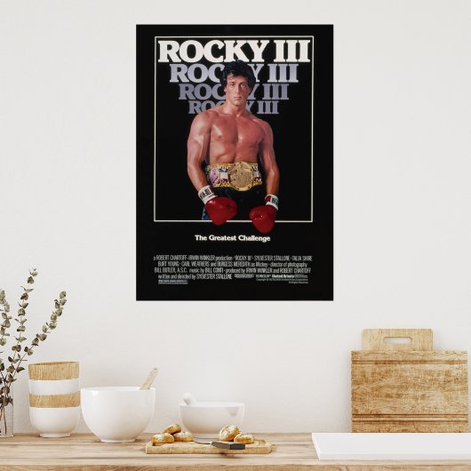 ROCKY III MOVIE POSTER (Keuken)