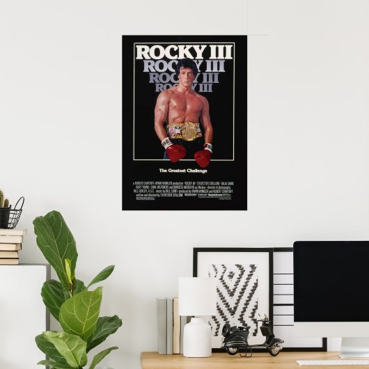 ROCKY III MOVIE POSTER (Thuiskantoor)