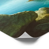 Rocky Island op het meer Poster (Hoek)