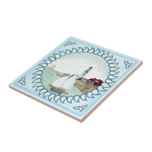 Rocky Lighthouse Tegeltje (Zijkant)