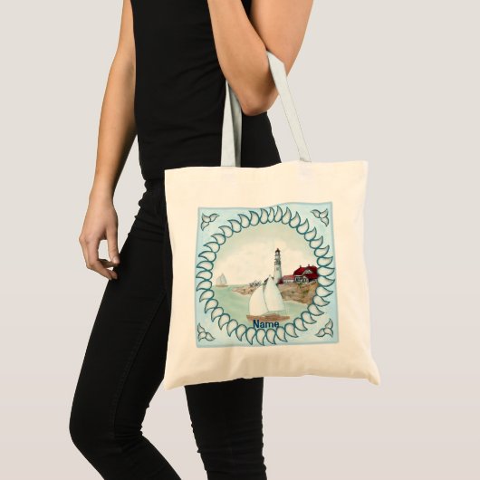 Rocky Lighthouse Tote Bag (Voorkant (product))
