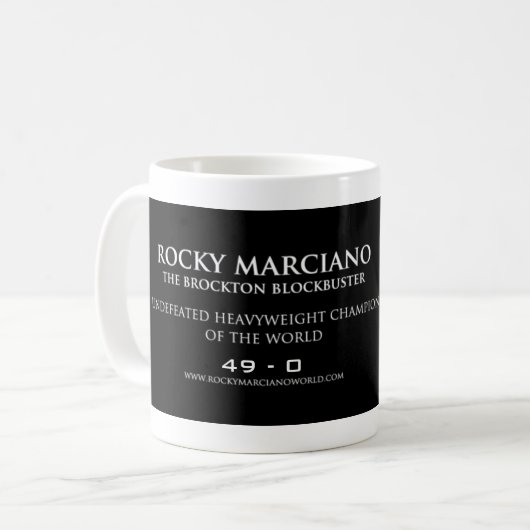 Rocky Marciano Coffee Mok (Voorkant links)